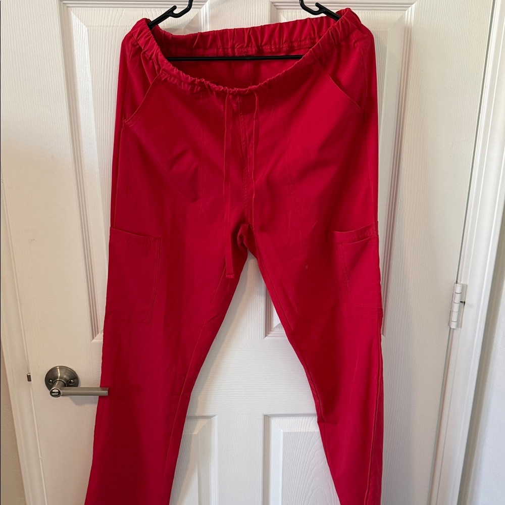 Red Women's Scrub Pants